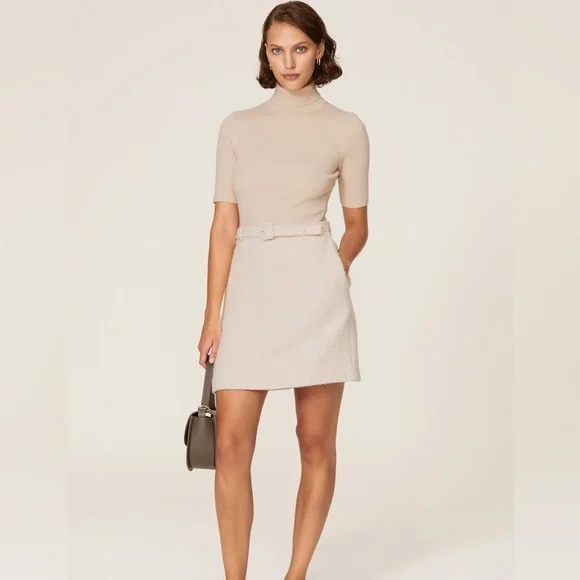 Theory | Dresses | Theory Ribknit Woolblend Combo Dress Small | Poshmark